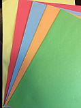 Бумага офисная цветная "Радуга" А4,  80 г/м2, 250 л. - 5 цветов в пачке ( желтый, розовый, голубой, оранжевый,, фото 2