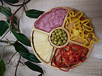 Менажница EcoWood`s line 5 секций, Ф300мм, береза