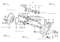 Распределительный редуктор 769338.1 (07693381, 076 933 8.1) для Claas Lexion 580, 600