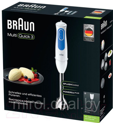 Блендер погружной Braun MultiQuick 3 MQ3005WH - фото 7 - id-p215828833