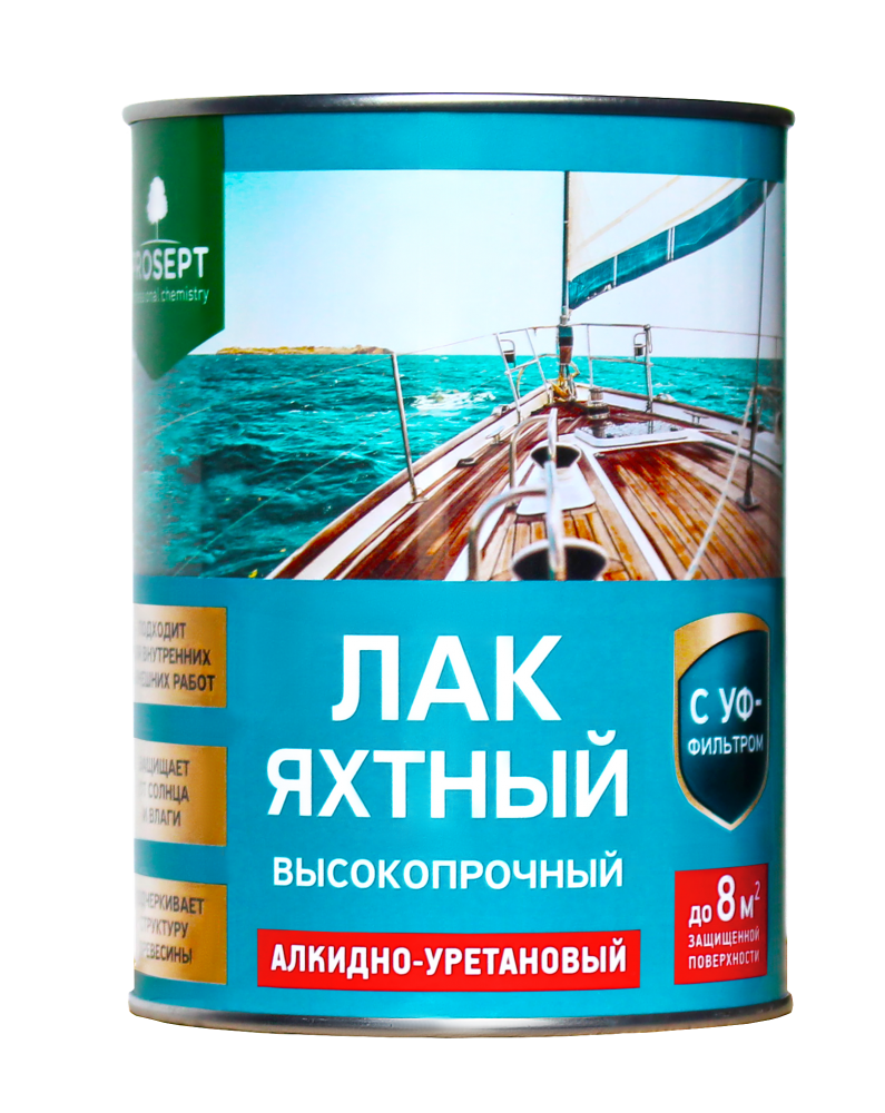 Лак Яхтный алкидно-уретановый, глянцевый, 0,9 л - фото 1 - id-p215843327