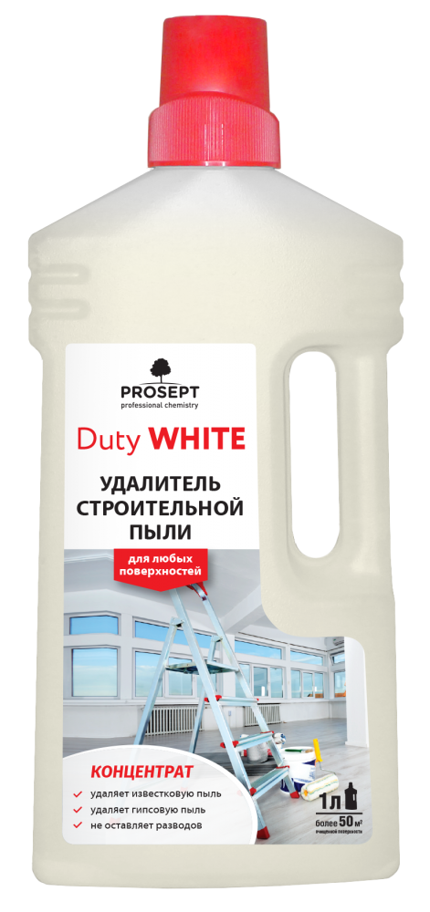 Duty White средство для удаления гипсовой пыли, концентрат, 1 л - фото 1 - id-p215843263