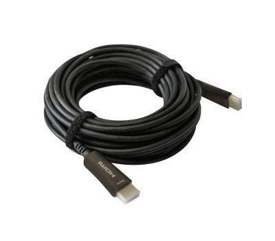 Кабель аудио-видео Digma HDMI 2.0 AOC, HDMI (m) - HDMI (m) , ver 2.0, 50м, GOLD, черный [bhp aoc 2.0-50] - фото 1 - id-p213141251