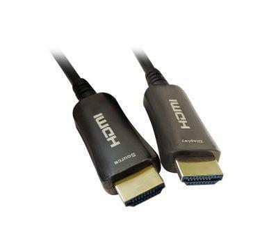 Кабель аудио-видео Digma HDMI 2.0 AOC, HDMI (m) - HDMI (m) , ver 2.0, 50м, GOLD, черный [bhp aoc 2.0-50] - фото 6 - id-p213141251