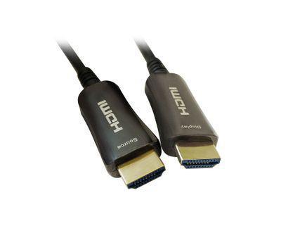 Кабель аудио-видео Digma HDMI 2.0 AOC, HDMI (m) - HDMI (m) , ver 2.0, 30м, GOLD, черный [bhp aoc 2.0-30] - фото 6 - id-p213141252
