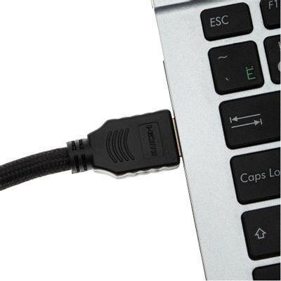 Кабель аудио-видео Cactus CS-HDMI.2-7, HDMI (m) - HDMI (m) , ver 2.0, 7м, GOLD, черный - фото 3 - id-p213141258