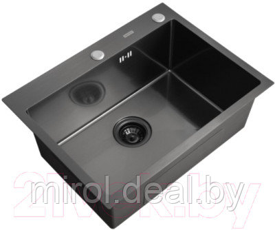 Мойка кухонная Arfeka Eco AR PVD Nano 60x50 - фото 1 - id-p215845112