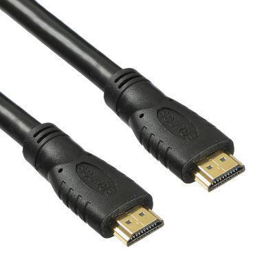 Кабель аудио-видео Buro HDMI 2.0, HDMI (m) - HDMI (m) , ver 2.0, 15м, GOLD, черный [bhp hdmi 2.0-15] - фото 3 - id-p213141264