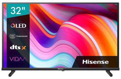 32" Телевизор Hisense 32A5KQ, QLED, FULL HD, черный, СМАРТ ТВ - фото 1 - id-p214507866