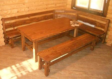Комплект мебели обеденный из дерева в Минске - фото 1 - id-p30692898