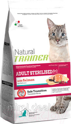 Сухой корм для кошек Trainer Natural Adult Sterilised Salmon - фото 1 - id-p215858974