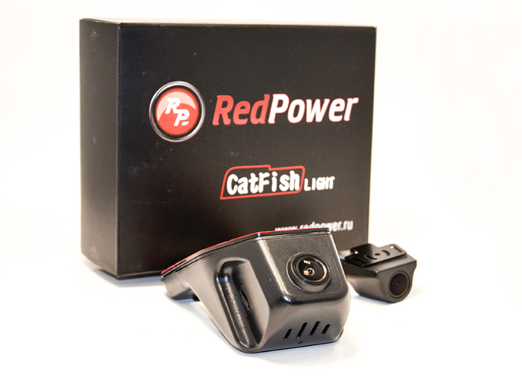 Двухканальный видеорегистратор RedPower CatFish Light 6207 на ножку зеркала