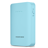 Портативное зарядное устройство Power Bank 16800 mAh голубое