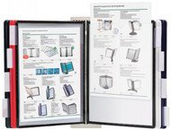 Стойка информационная настенная Brauberg Solid, корпус - серый, панели - ассорти