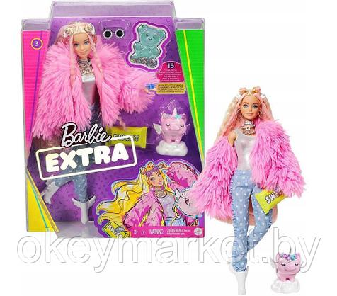 Кукла Barbie Экстра в розовой куртке GRN28, фото 2