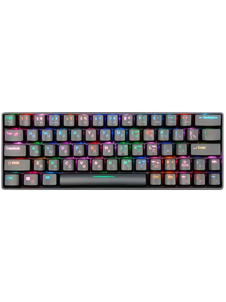 Клавиатура проводная механическая Jet.A PANTEON T1 PRO (кейпад, 64 клавиш, RGB подсветка,Outemu Red) - фото 1 - id-p215311728