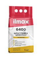 Ilmax 6400 (5кг) шпатлёвка для наружных и внутренних работ белая цементная