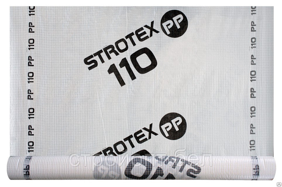 Гидроизоляционная мембрана STROTEX 110 PP (110 гр\м²), 75 м², Польша - фото 1 - id-p215864881