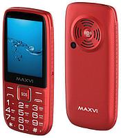 Кнопочный мобильный телефон MAXVI B32 красный