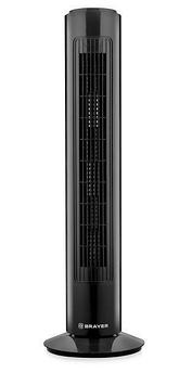 Колонный вентилятор напольный бесшумный от сети колонна BRAYER BR4952BK