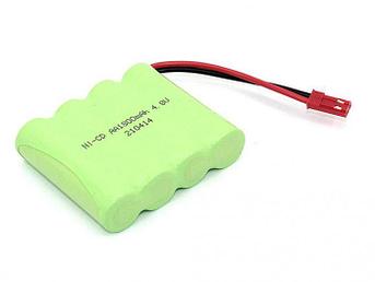 Аккумулятор Vbparts Ni-Cd 4.8V 1800mAh AA Flatpack разъем JST 082363