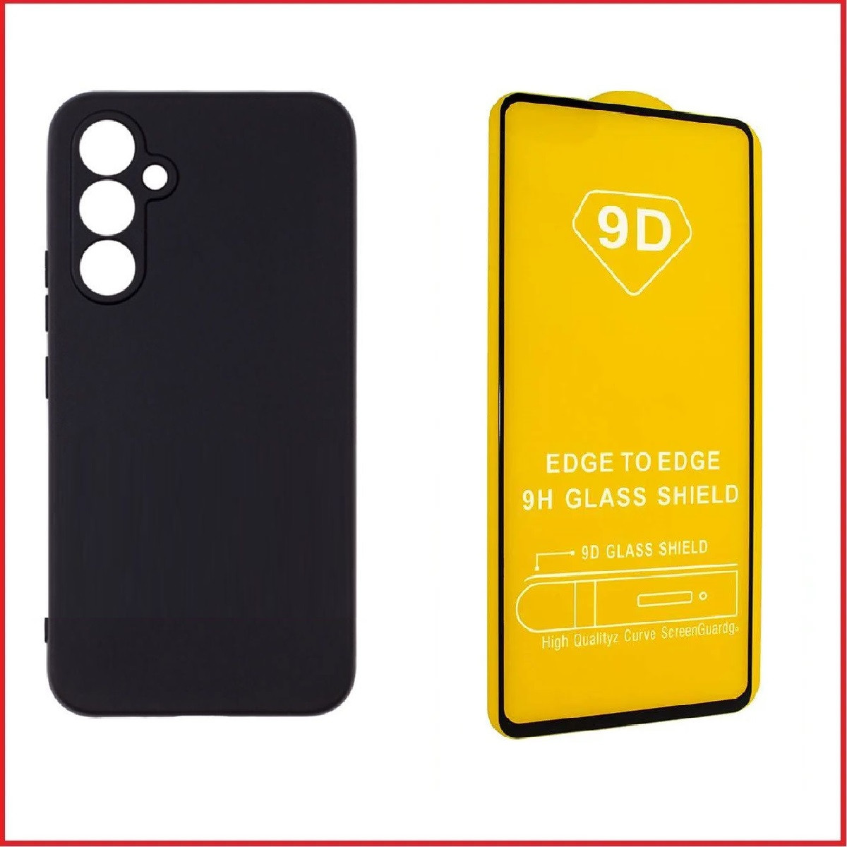 Чехол-накладка + защитное стекло 9D Samsung Galaxy A54 SM-A546 - фото 1 - id-p209272101