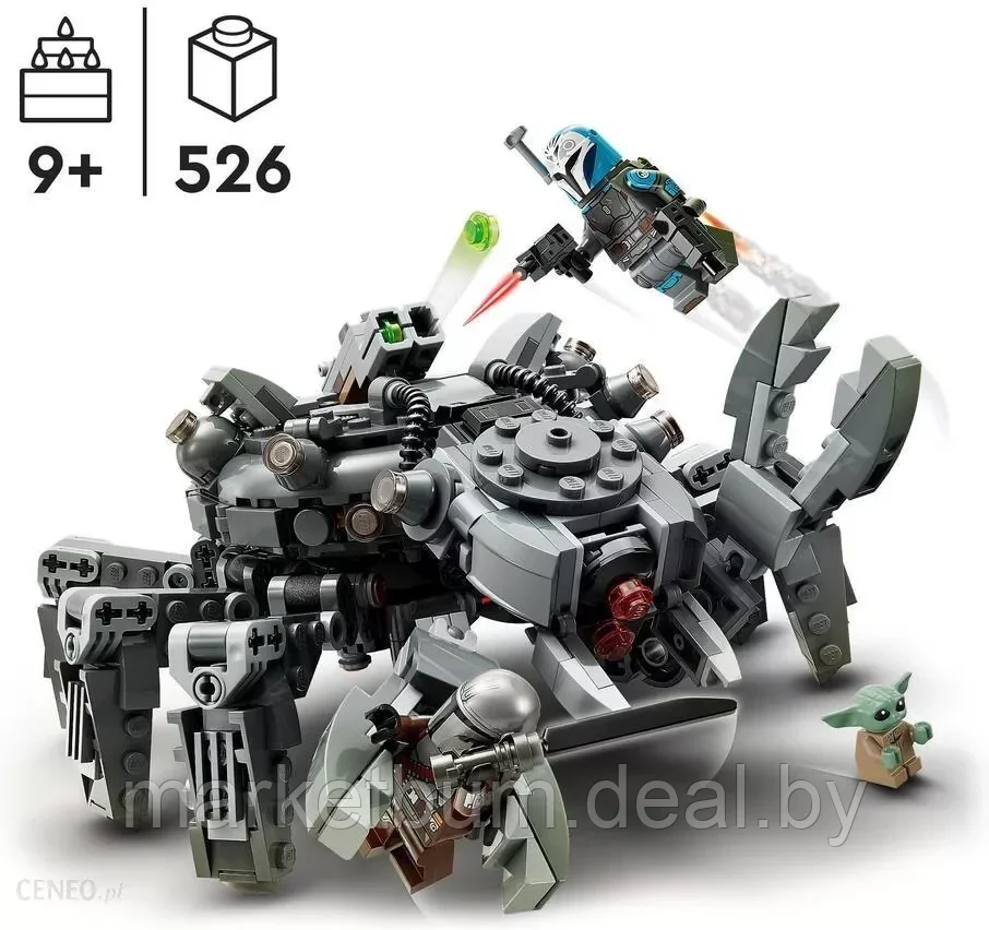 Конструктор LEGO Star Wars 75361, Танк-паук - фото 3 - id-p215907569