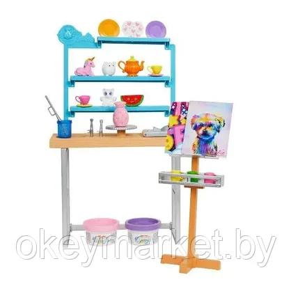 Игровой набор Mattel Barbie Творческая студия с аксессуарами HCM85, фото 2