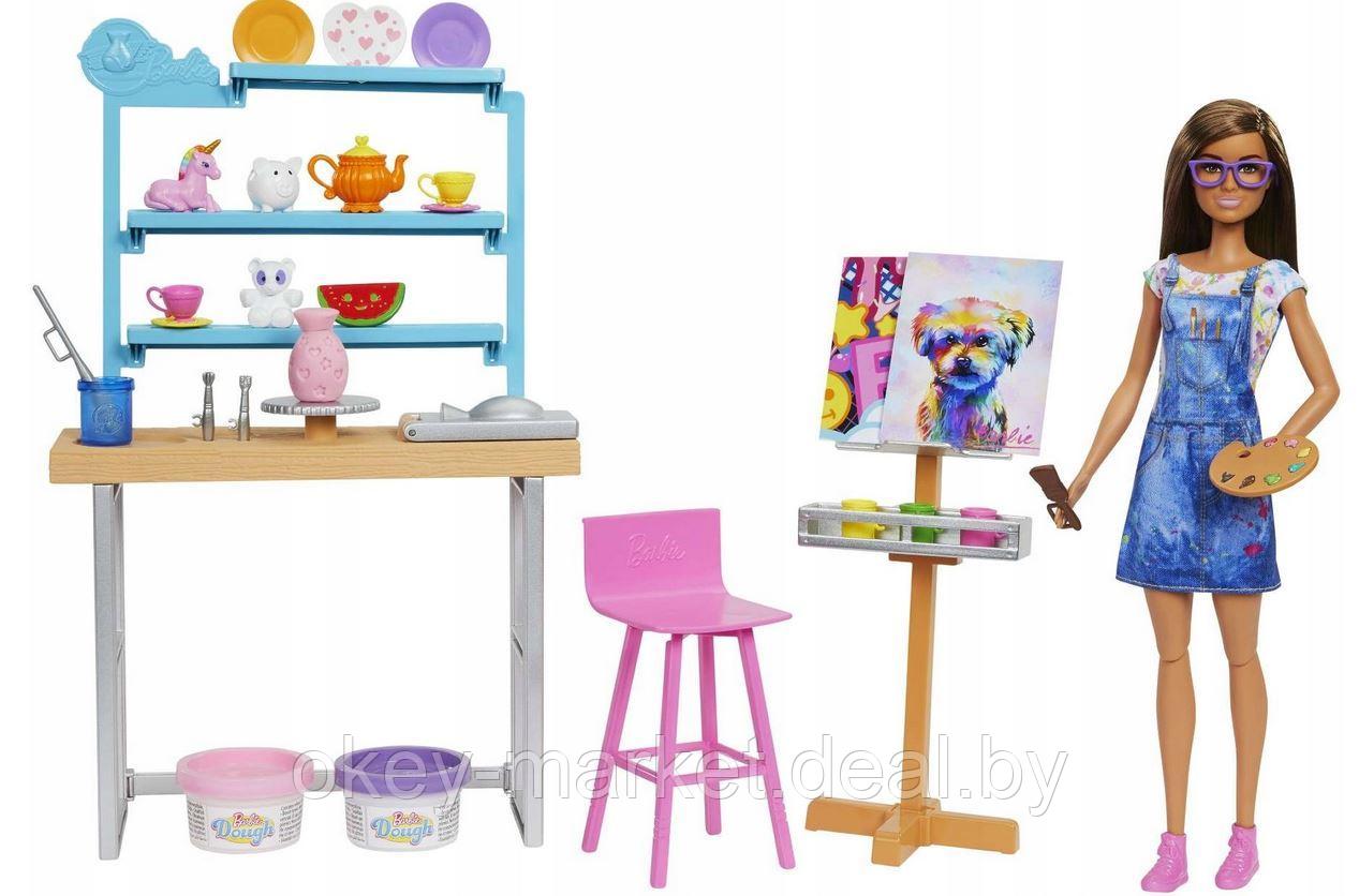 Игровой набор Mattel Barbie Творческая студия с аксессуарами HCM85 - фото 9 - id-p66753127
