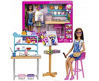 Игровой набор Mattel Barbie Творческая студия с аксессуарами HCM85