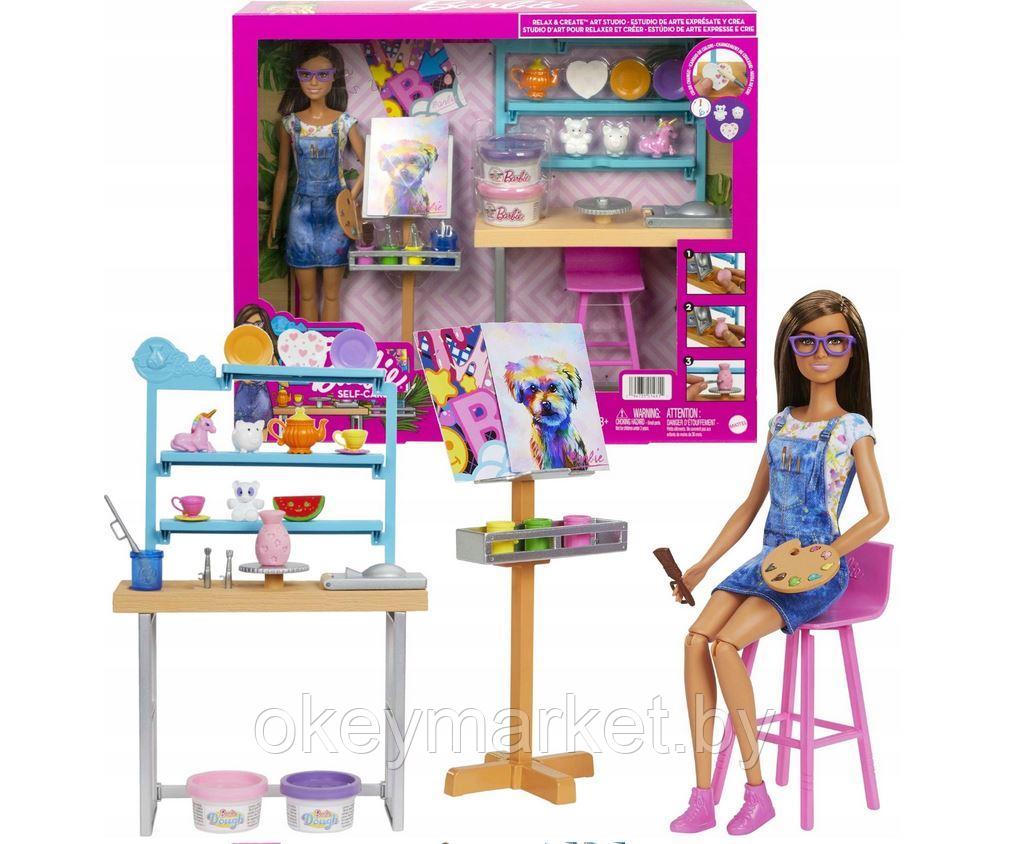 Игровой набор Mattel Barbie Творческая студия с аксессуарами HCM85 - фото 1 - id-p66753127