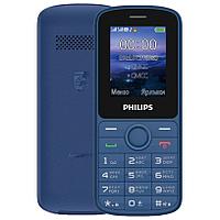 Мобильный телефон Philips E2101 Xenium синий моноблок 2Sim 1.77" 128x160 Thread-X GSM900/1800 MP3 FM microSD