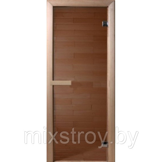 Дверь DOORWOOD БРОНЗА 700х1900,  6 мм, коробка ОСИНА