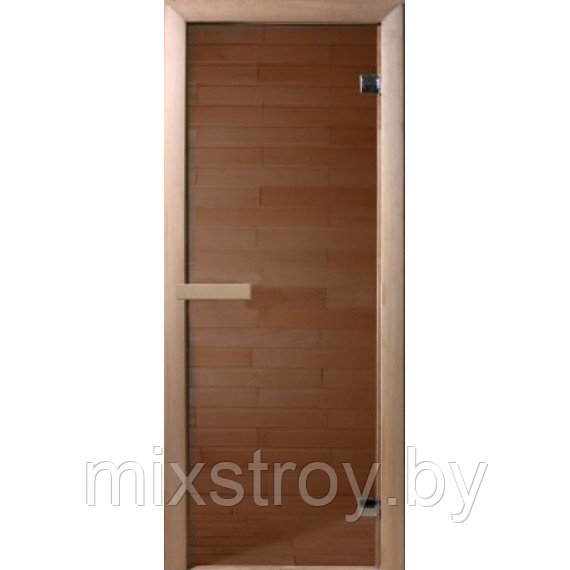 Дверь DOORWOOD БРОНЗА 700х1900, 6 мм, коробка ХВОЯ - фото 1 - id-p215911072