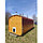 Баня квадро-бочка ComfortProm 4 метра с печным узлом и предбанником + козырёк 0,4м, фото 3