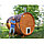 Баня-бочка ComfortProm 3 метра с печным узлом и предбанником, фото 7