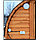 Баня-бочка ComfortProm 5 метров с печным узлом, предбанником и помывочной + козырёк 0,4м, фото 8