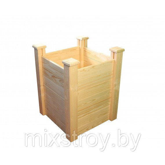 Клумба деревянная приподнятая ComfortProm H77 x 62 x 62 cm - фото 1 - id-p215911306