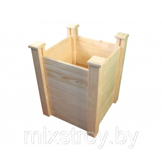 Клумба деревянная приподнятая ComfortProm H77 x 62 x 62 cm - фото 4 - id-p215911306