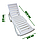 Комплект лежак-шезлонг из пластика белый с регулируемой спинкой, 2шт, фото 3