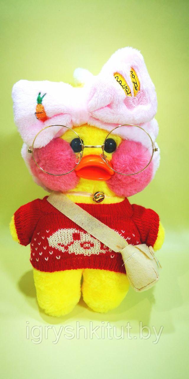 Мягкая игрушка уточка Лалафанфан, 23 см, (Lalafanfan duck) в ассортименте - фото 1 - id-p172073096