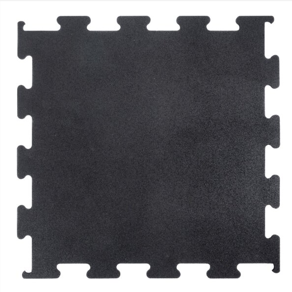 Коврик для тренажера, 40x40см, 5мм, черный (4 шт. в уп.; 0.64 кв.м.)