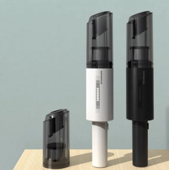Портативный вакуумный пылесос Portable Vacuum Cleaner USB A8 (три насадки) Белый / Черный