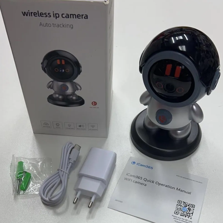 Умная камера видеонаблюдения настольная поворотная Smart Robot Wireless IP camera Auto Tracking Wi Fi YH-A5DCL - фото 6 - id-p215939492