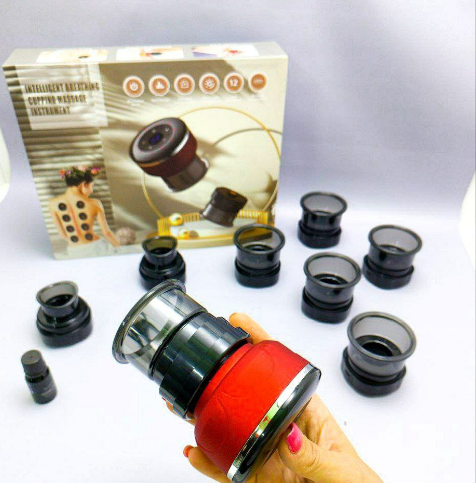 Вакуумный антицеллюлитный массажер для тела Intelligent breathing cupping massage instrument JZ-15 (блок - фото 9 - id-p215939516