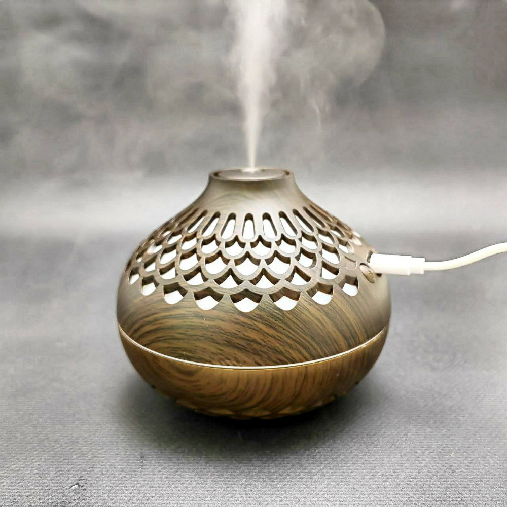 Увлажнитель (аромадиффузор) воздуха Flower Humidifier SX-E342 с функцией ночника 300 ml - фото 4 - id-p215939715