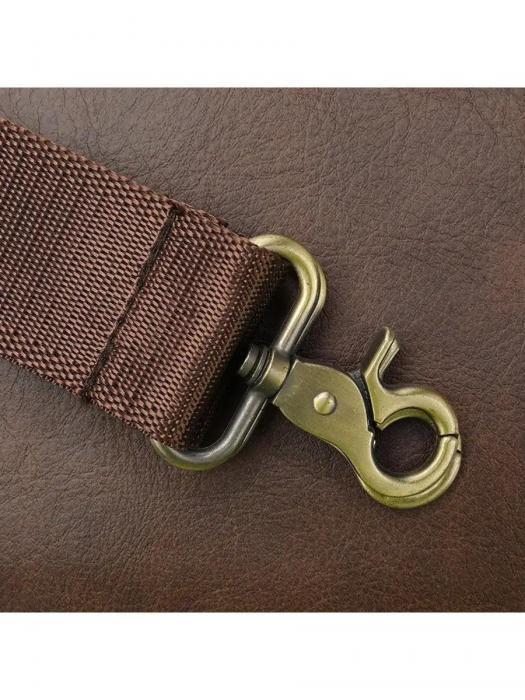 Портфель мужской кожаный сумка для документов и ноутбука из натуральной кожи коричневый деловой а4 через плечо - фото 10 - id-p215912489