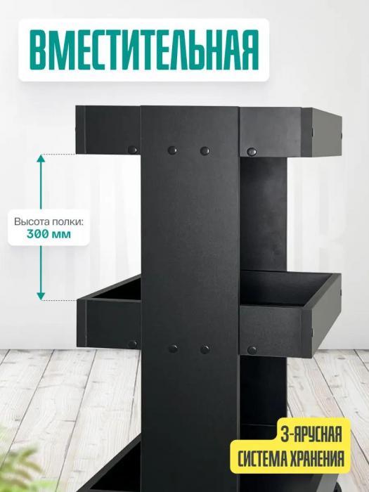 Тележка косметологическая на колесиках парикмахерская этажерка для мастера стол бровиста столик косметолога V1 - фото 6 - id-p215912522