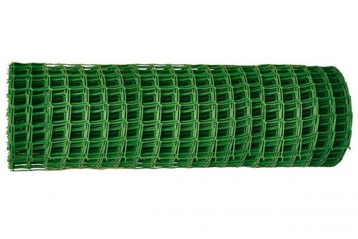 Садовая сетка пластиковая для ограждения забора RUSSIA решетка заборная 1x20 в рулоне 50x50 оградительная - фото 1 - id-p215915120