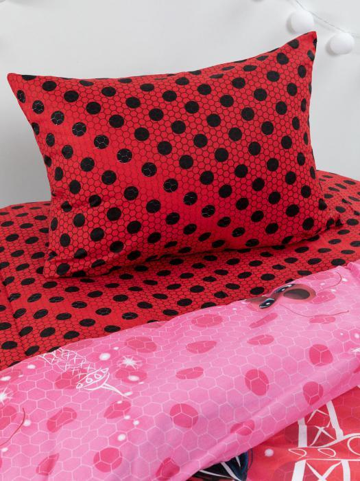 Постельное белье 1,5-спальное детское подростковое комплект для девочек подростков LadyBug Леди Баг полуторка - фото 5 - id-p215912538